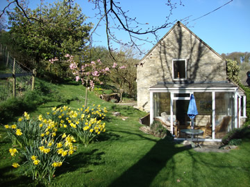 Garden area Conservatory at Stable Cottage